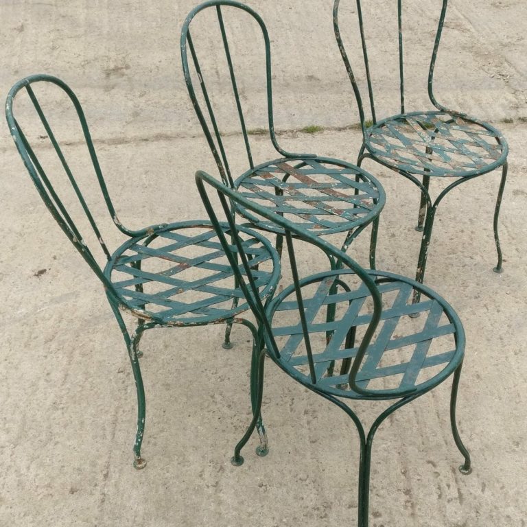 French metal garden chairs