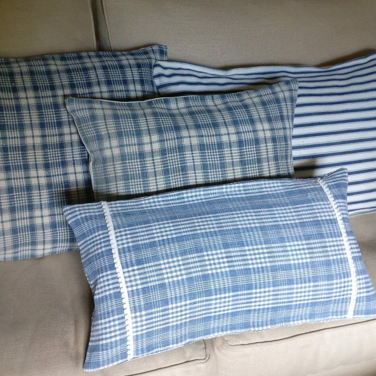 Vintage fabric cushions