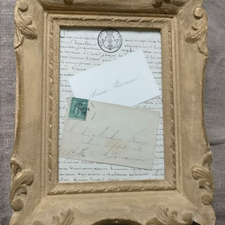 French framed papers