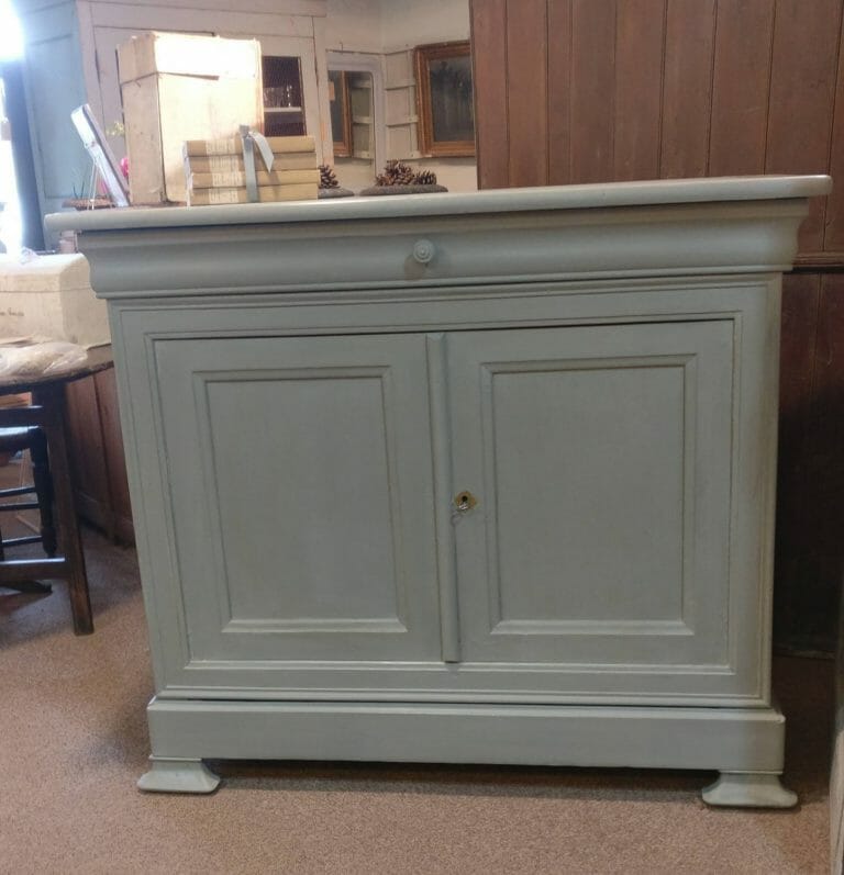 French painted buffet with secret drawer