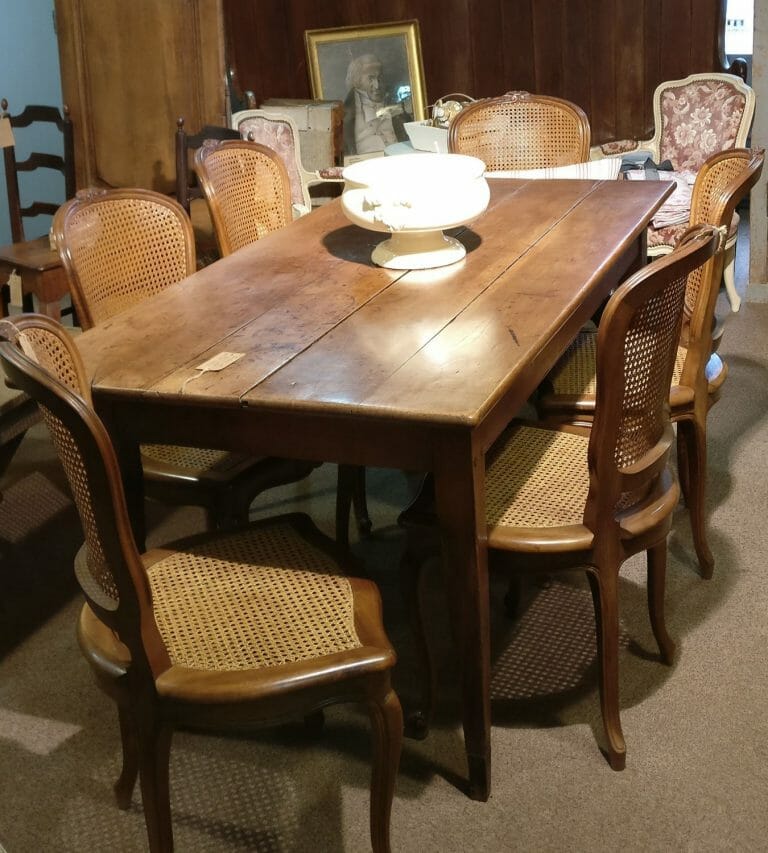 French fruitwood dining table