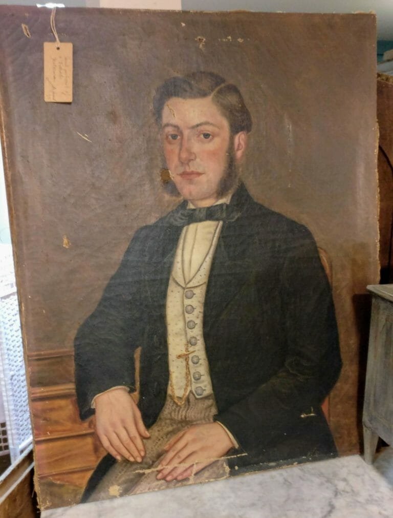 Young French gentleman, oil on canvas