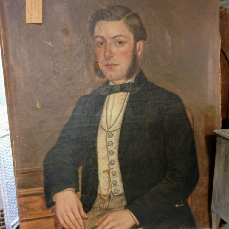 Young French gentleman, oil on canvas