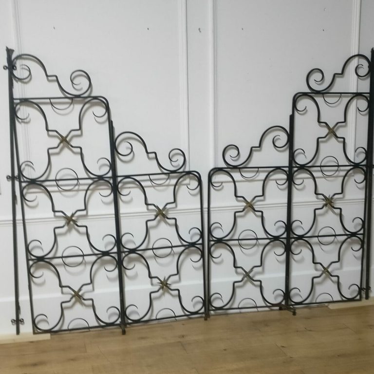 Pair of wrought iron church gates