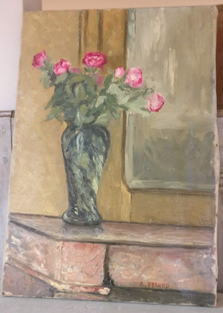 Roses on a table, French still life