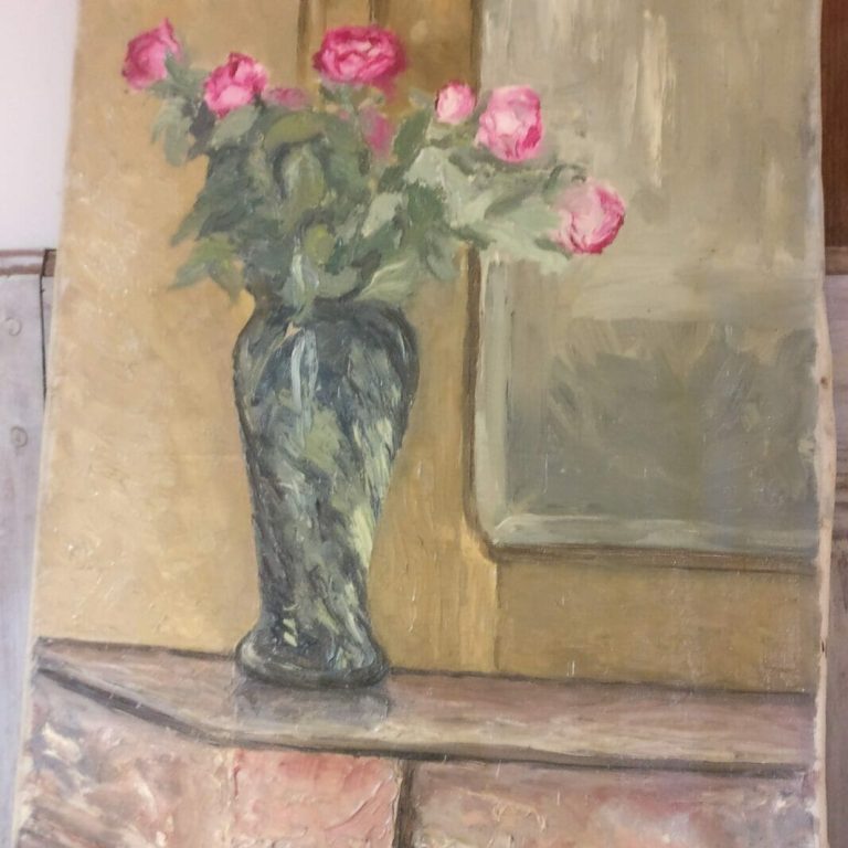 Roses on a table, French still life