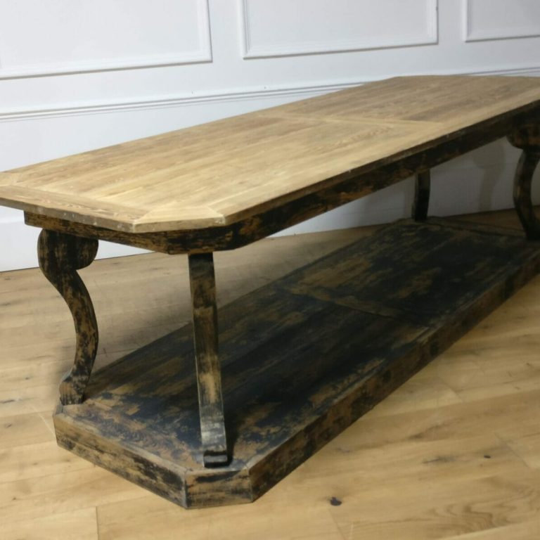 French draper's table on plinth