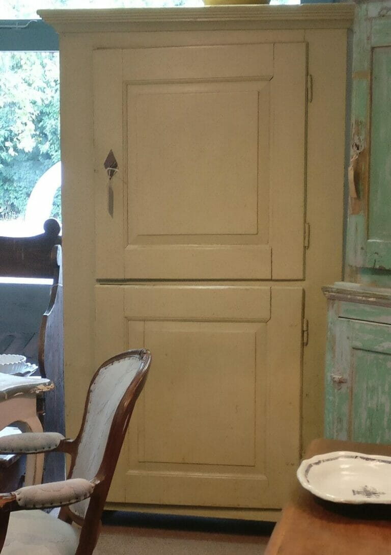 One part painted French cupboard