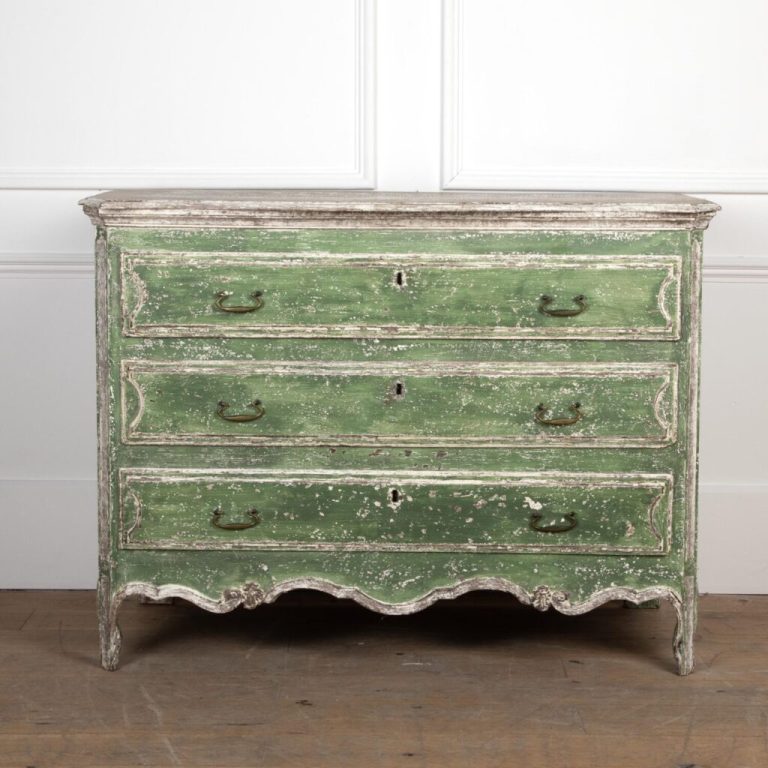 19th century French painted oak commode