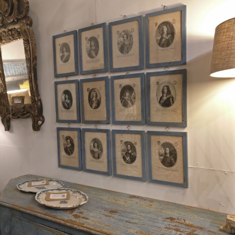 Twelve French engravings