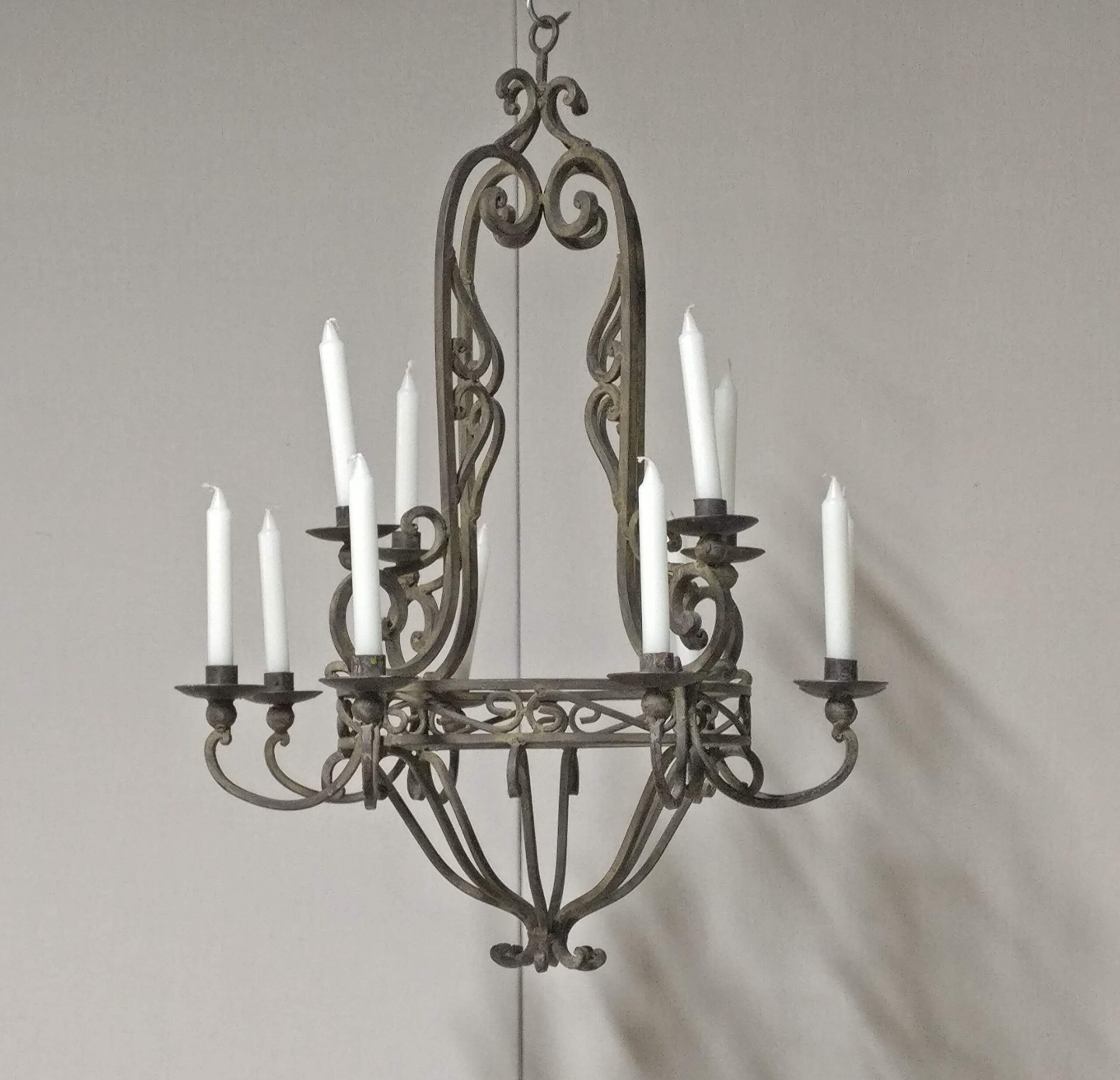 French metal chandelier
