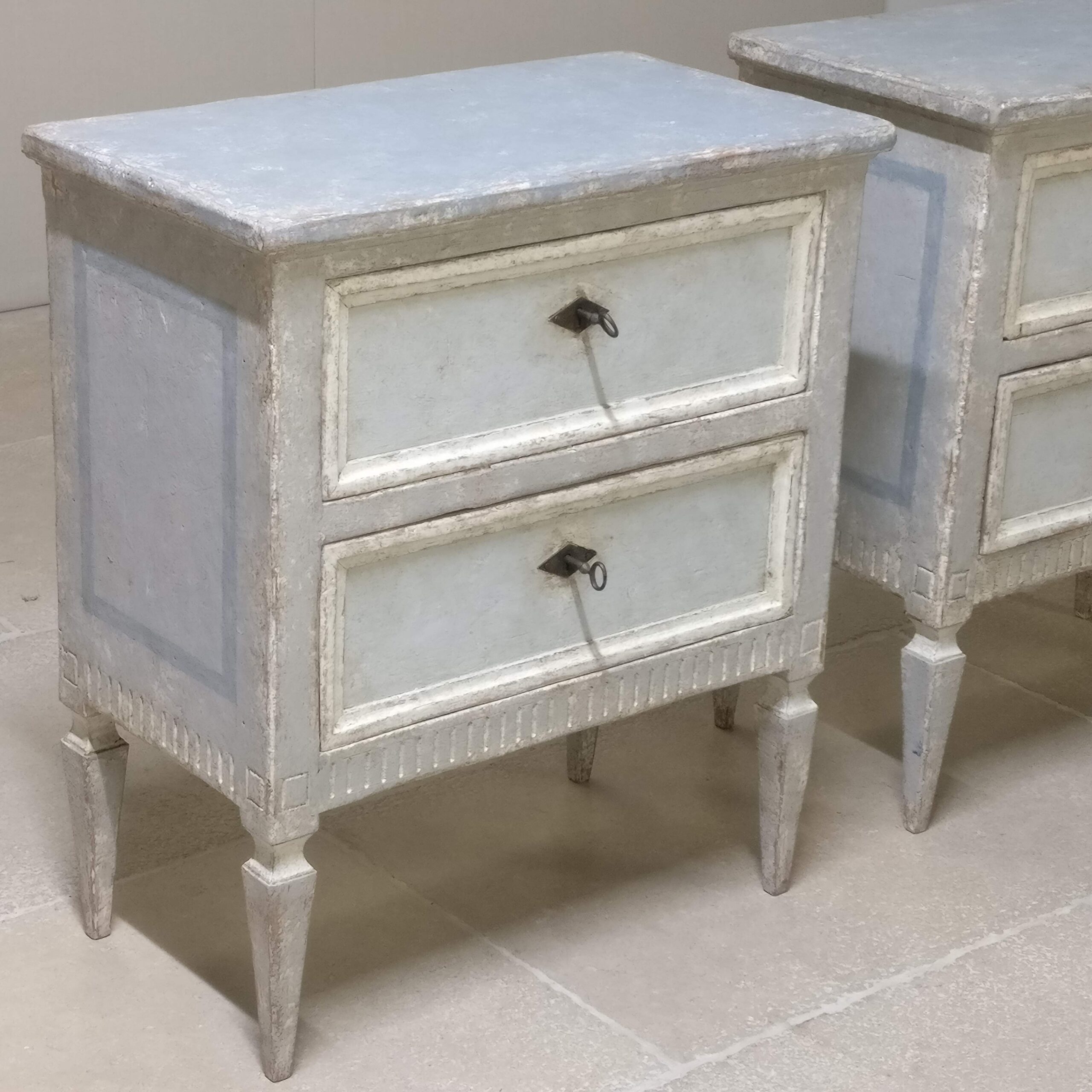 Pair of small commodes