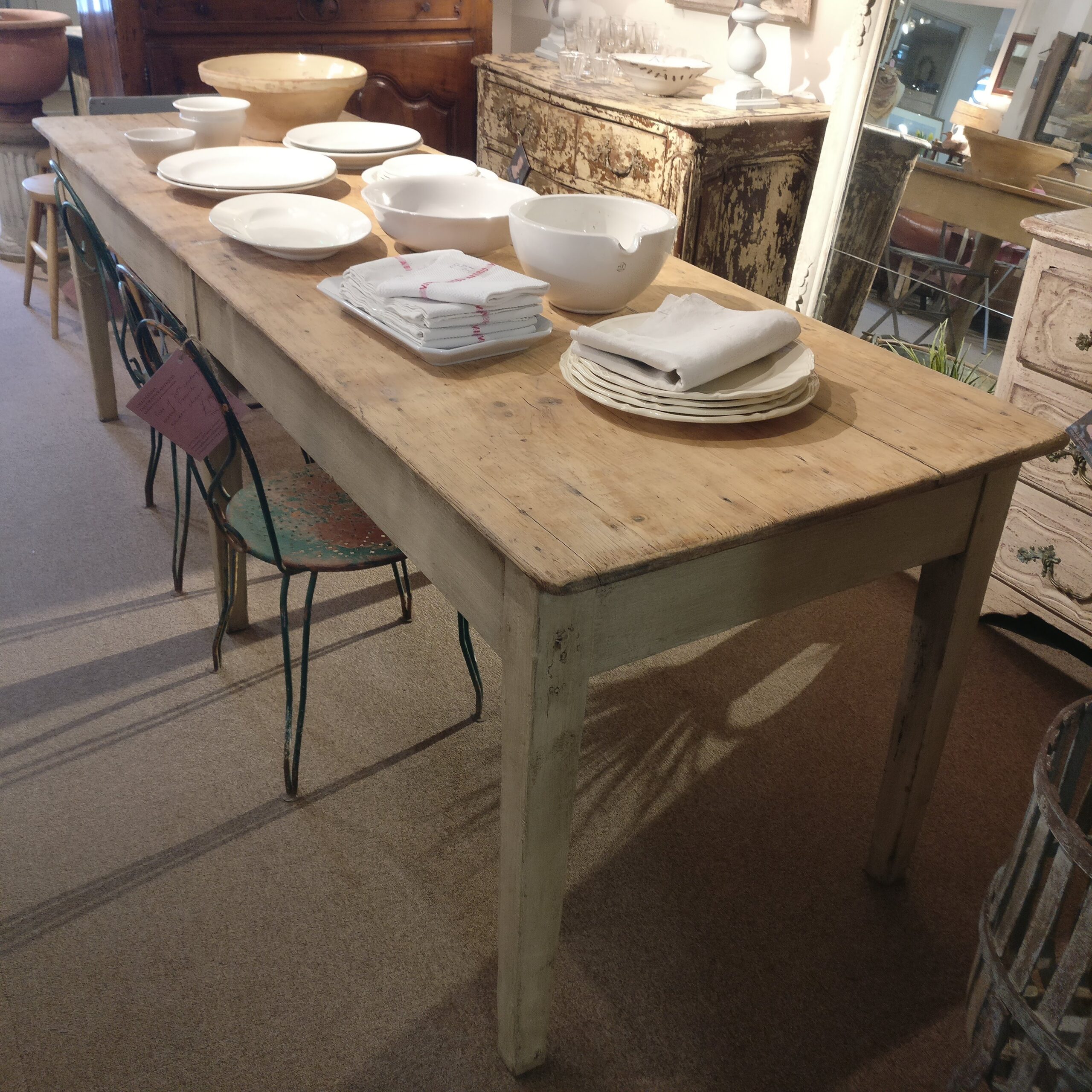 19th century French farmhouse table