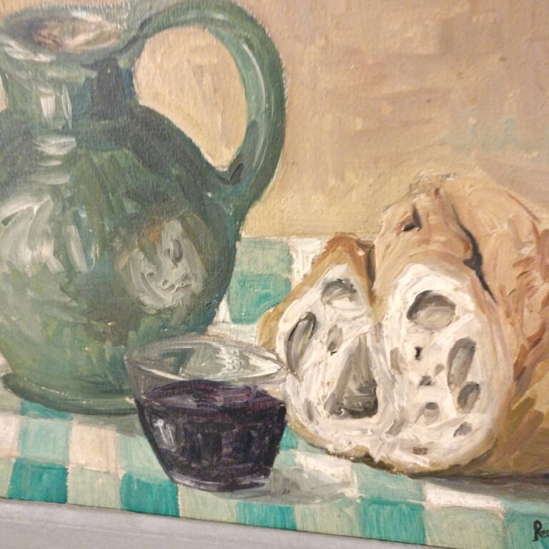 French still life with pitcher