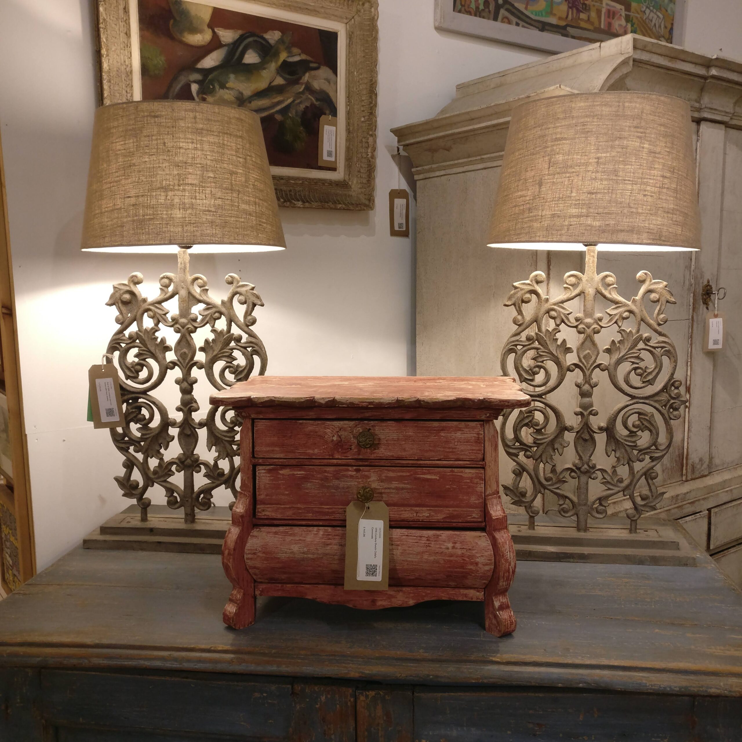 French balustrade lamps